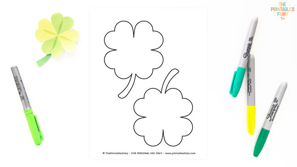 6 Free Printable Four Leaf Clover Templates – Freebie Finding Mom