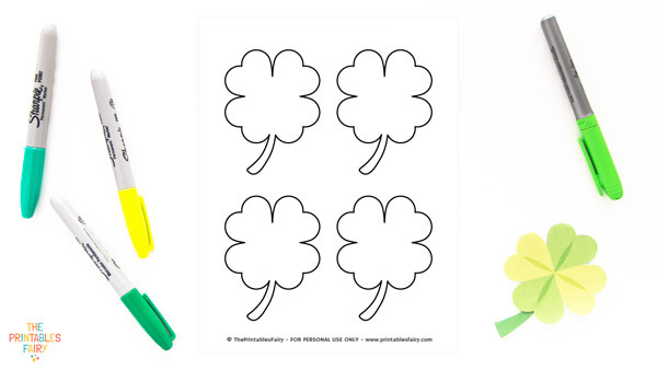 Medium Clover Stencils