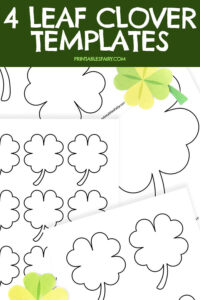 Free Printable Four Leaf Clover Templates - The Printables Fairy