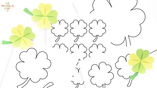 4 leaf clover template