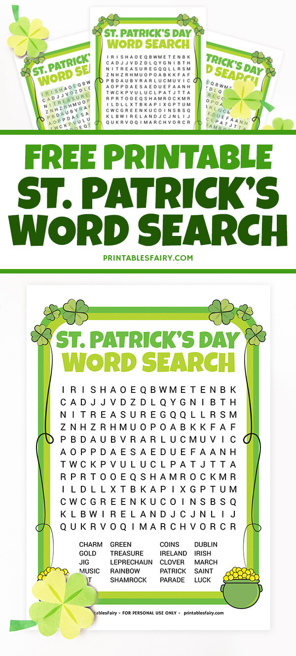 St. Patrick's Day Word Search