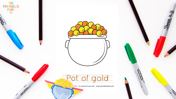 Pot of Gold Coloring Page