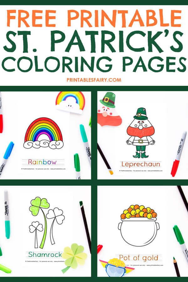 St. Patrick's Day Free Printable Tracing Sheets