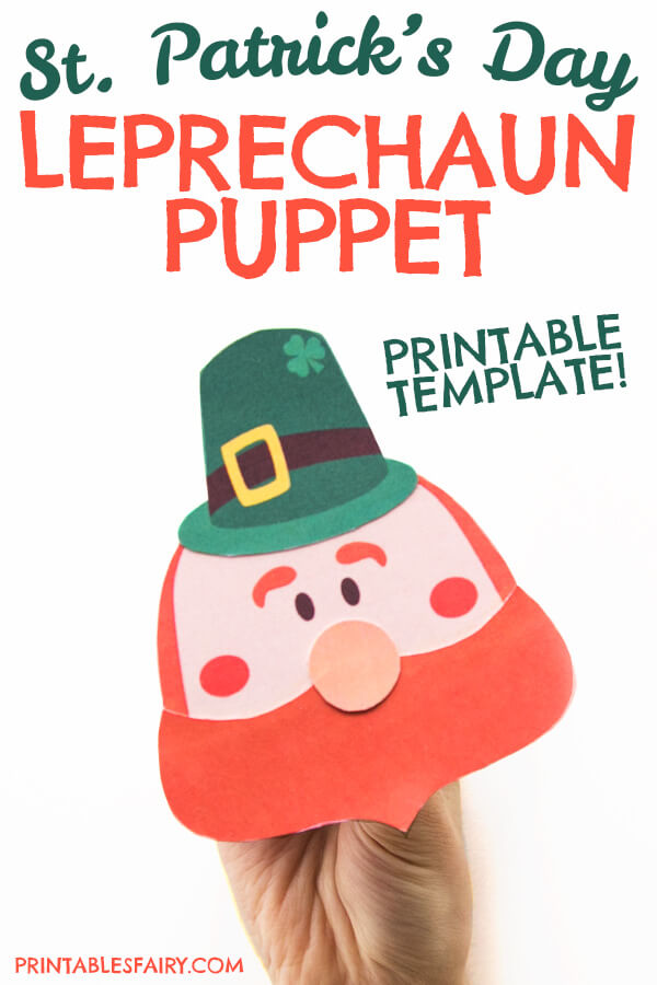 Printable Leprechaun Puppet