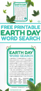Earth Day Word Search (Free Printable) - The Printables Fairy