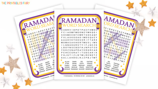 Free Printable Ramadan Word Search