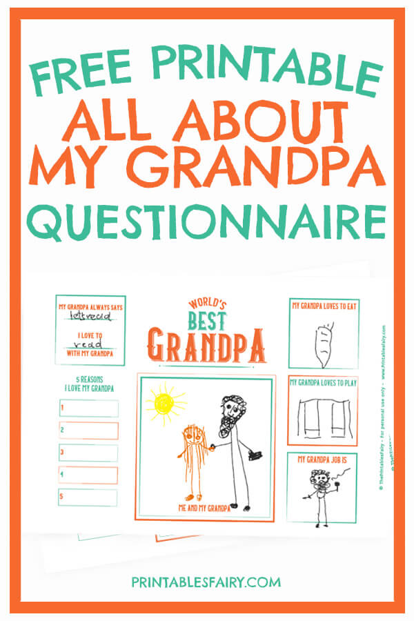 Free Printable All About My Grabdpa