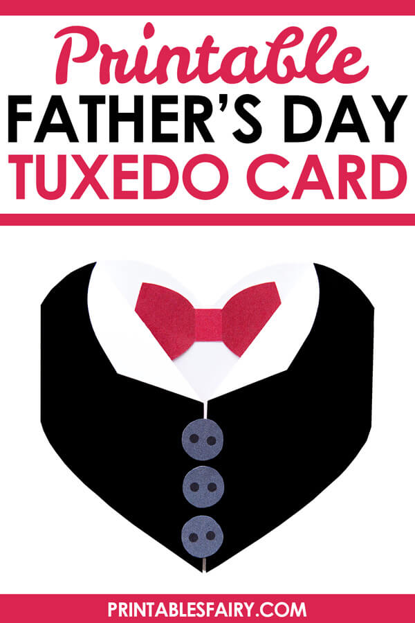 Father's Day Tuxedo Heart Card