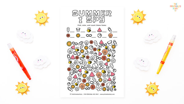 Summer I Spy for Kids
