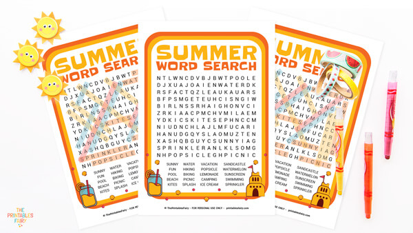 Summer Word Search