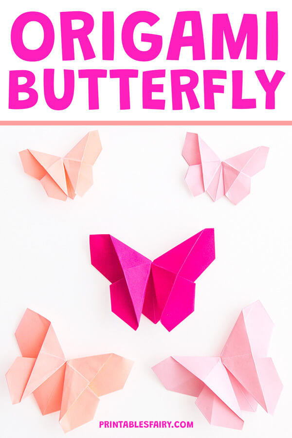 How to make a paper butterfly, Easy origami butterflies for beginners  making