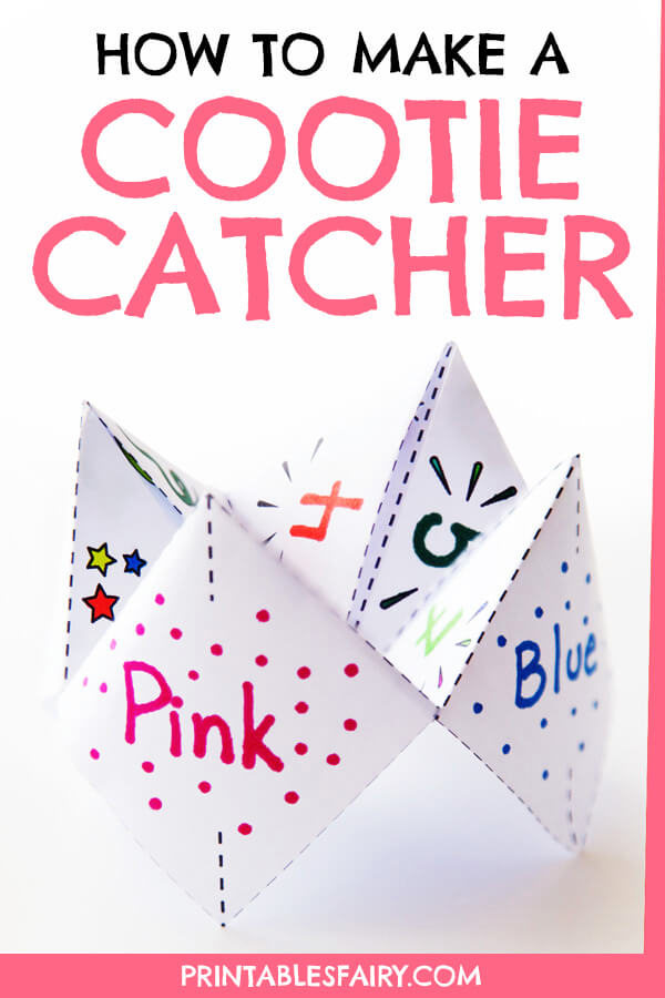 How to Make a Cootie Catcher (Printable Template) The Printables Fairy