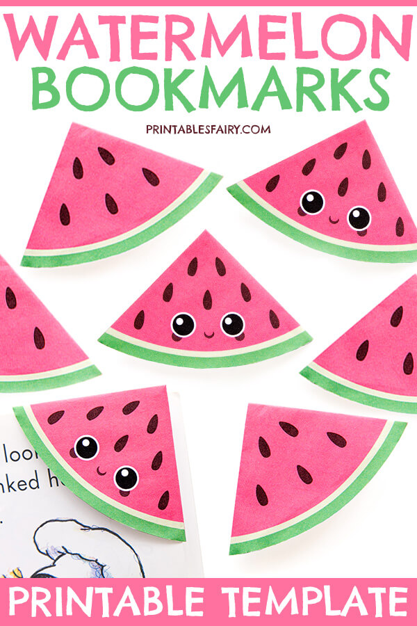 How to Make a Watermelon Bookmark