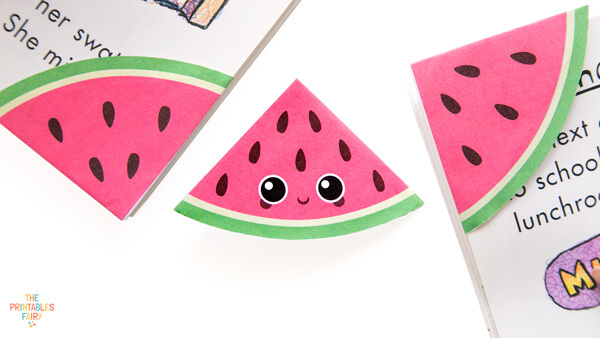 DIY Watermelon Bookmarks