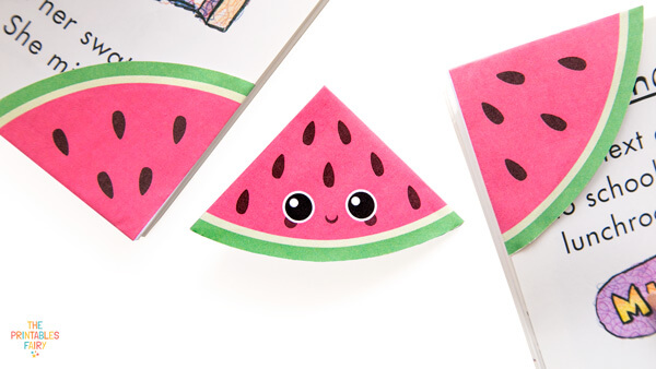 DIY Watermelon Bookmarks
