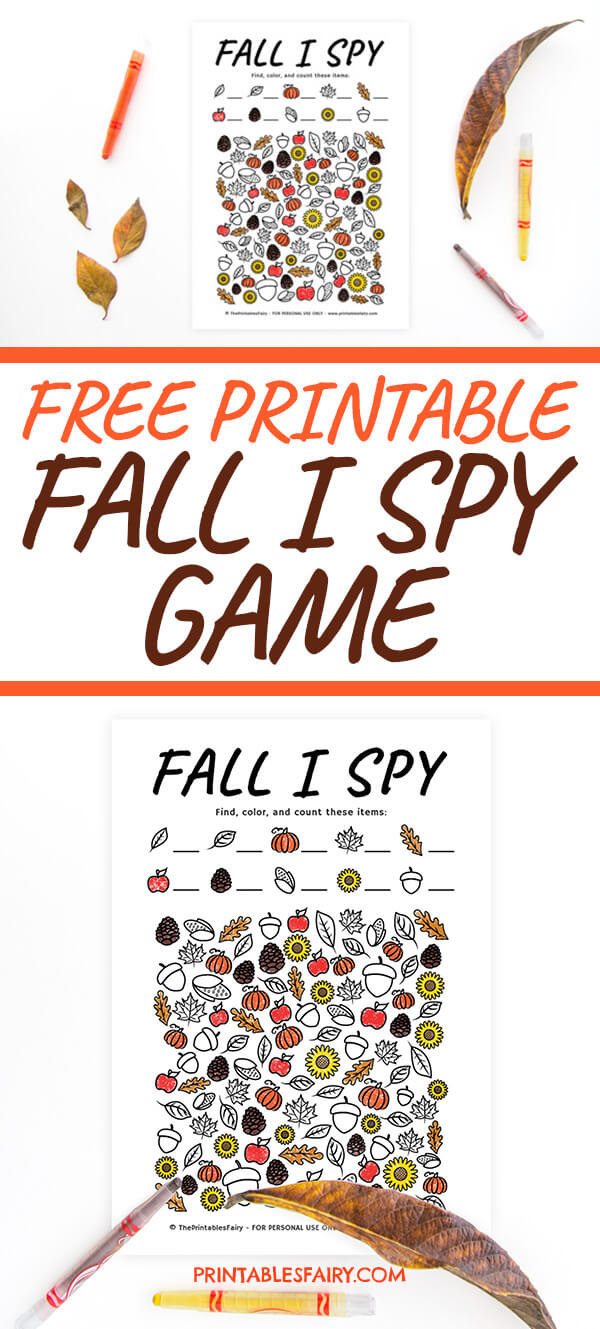Free Printable Fall I Spy Game The Printables Fairy