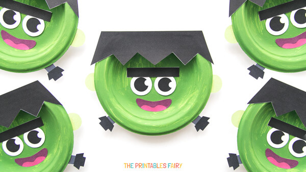 Paper Plate Frankenstein