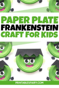 Frankenstein Paper Plate Craft - The Printables Fairy