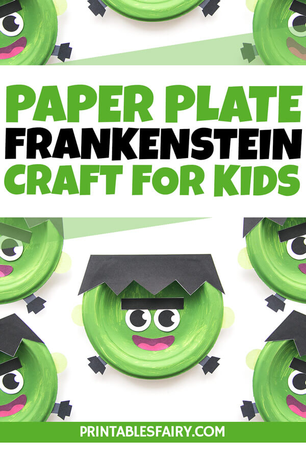 Paper Plate Frankenstein Craft For Kids