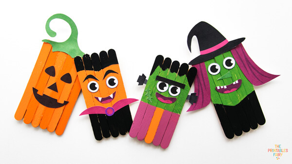 Halloween Popsicle Stick Crafts for Kids