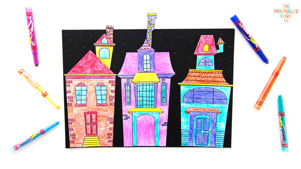 Haunted House Card for Kids