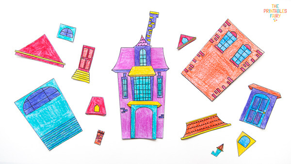 Haunted House Craft for Preschoolers