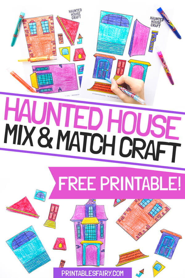 Haunted House Mix and Match Craft