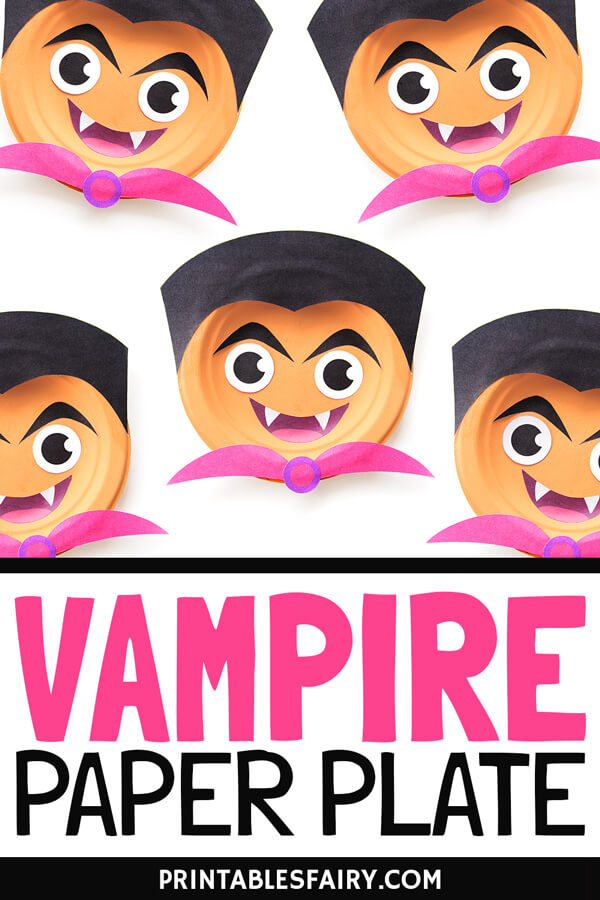 Paper Plate Vampire Craft