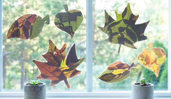 Autumn Leaf Suncatchers