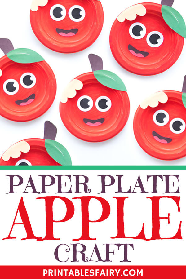 Paper Plate Apple Craft