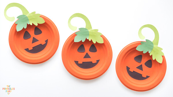 Paper Plate Pumpkin Craft