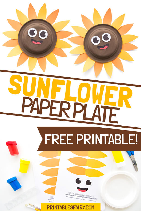 Sunflower Paper Plate Craft