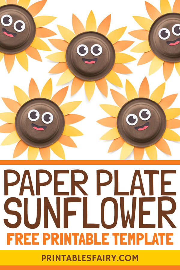 Paper Plate Sunflower Craft