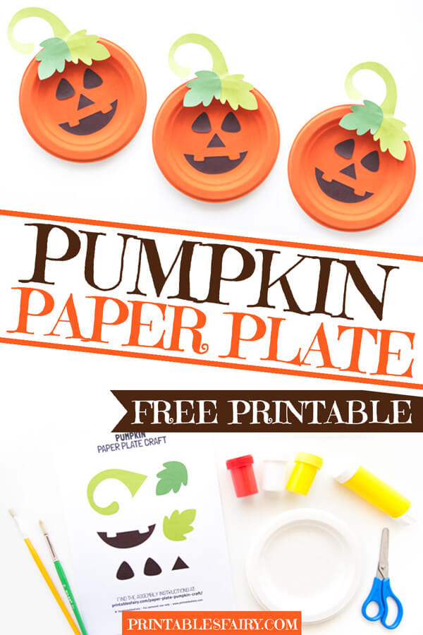 Pumpkin Paper Plate Craft