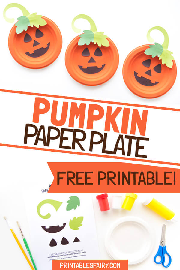 Pumpkin Paper Plate