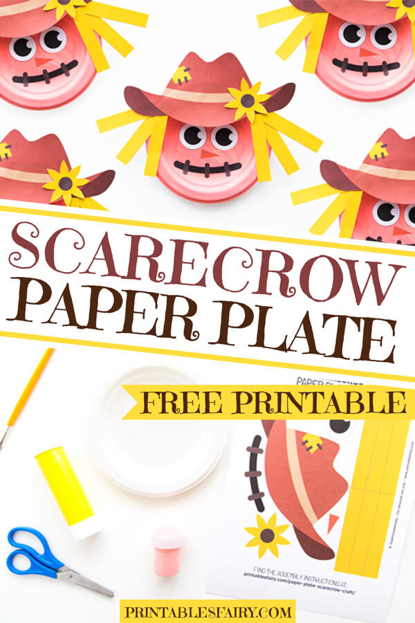 Scarecrow Paper Plate Craft For Kids