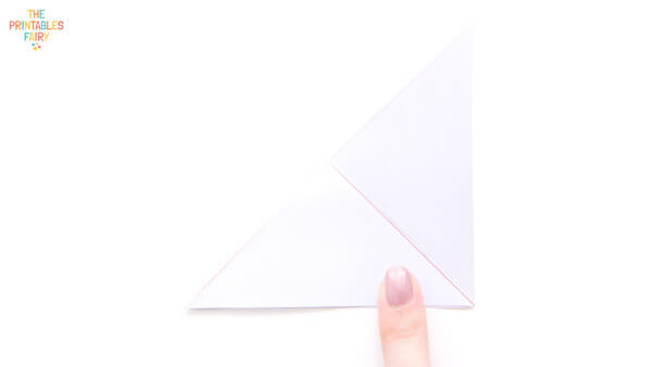 Folding the left triangle