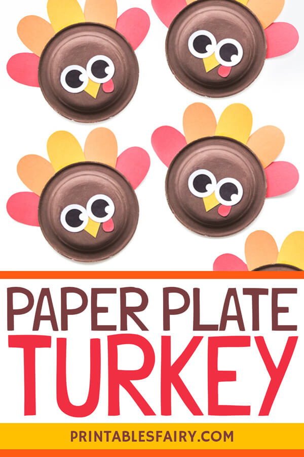 Paper Plate Turkey Craft Template