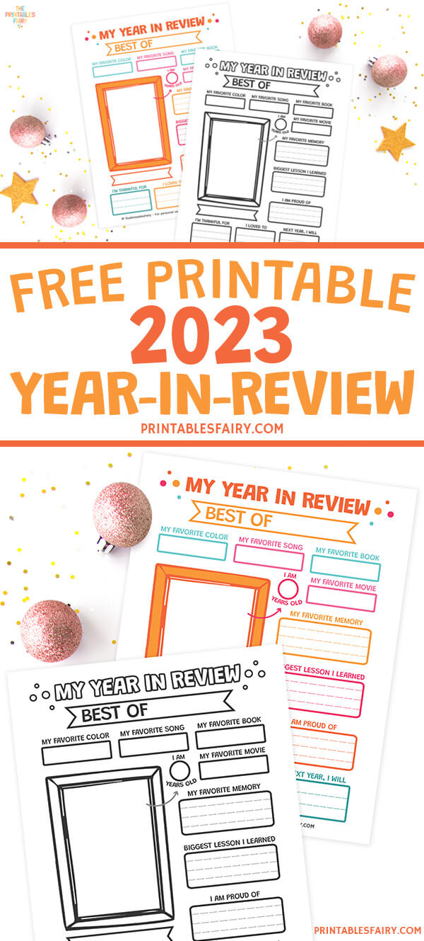 Free Printable 2023 Year In Review