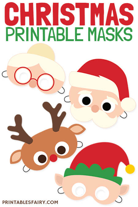 Christmas Printable Masks