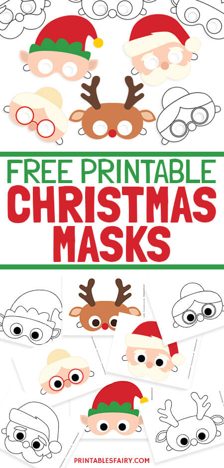 Free Printable Christmas Masks