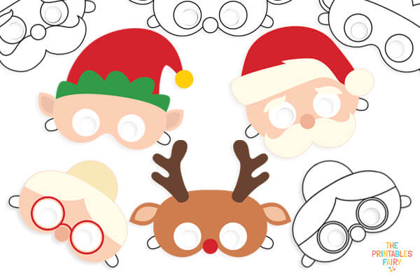 free-printable-christmas-masks-the-printables-fairy