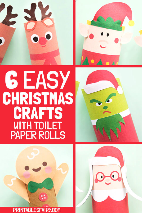 6 Easy Christmas Crafts With Toilet Paper Rolls