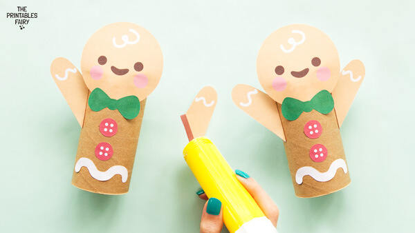 Gingerbread Man Toilet Paper Roll Craft