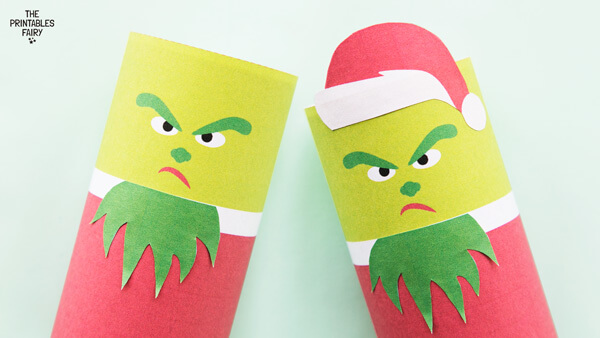 Grinch Toilet Paper Roll Craft