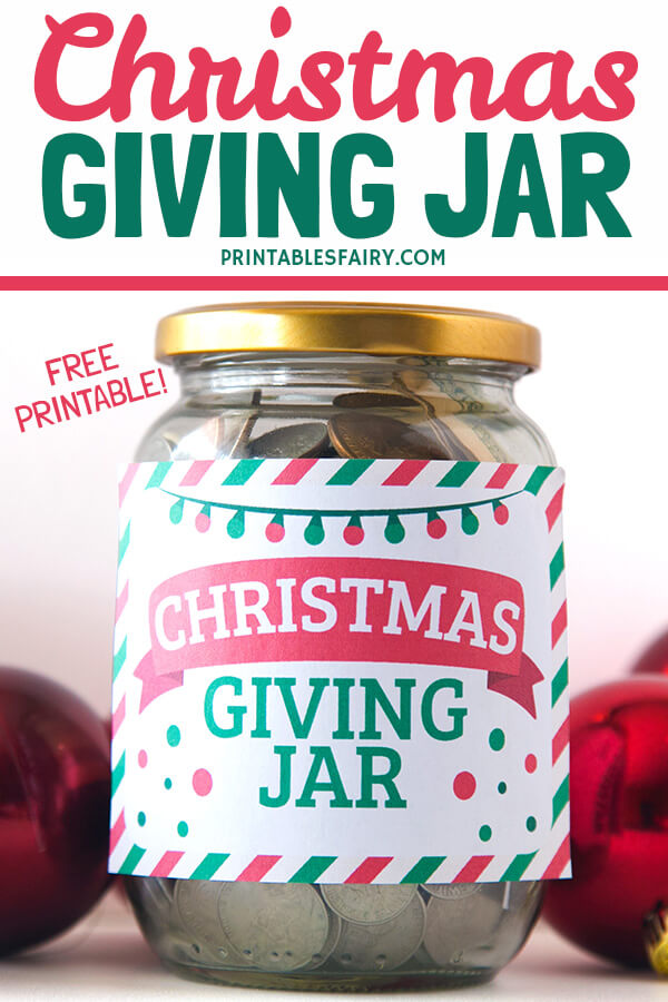 Christmas Giving Jar (Free Printable)