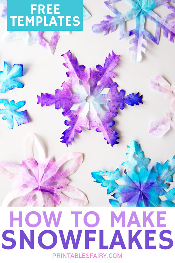 How to make snowflakes with free templates
