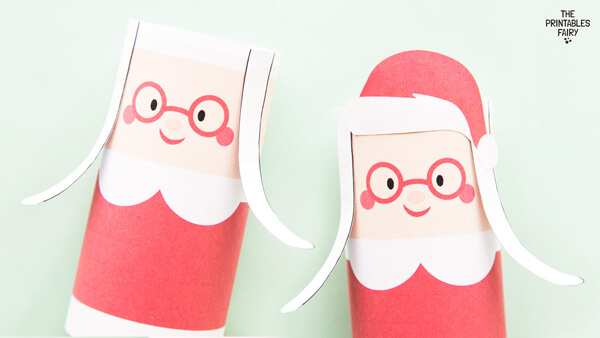 Mrs. Claus Toilet Paper Roll Craft