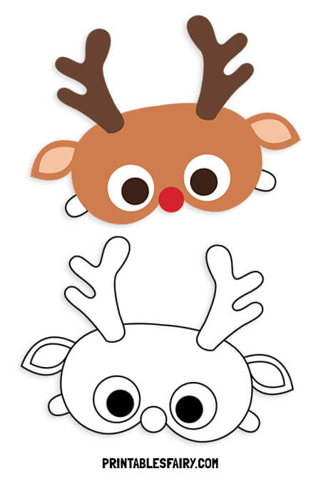 Reindeer Mask Printable