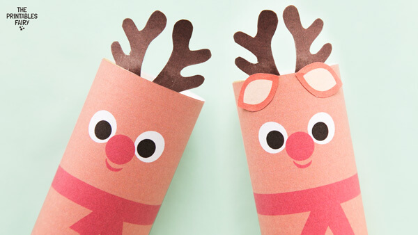 Santa toilet paper roll printable Christmas craft kids - Happy Paper Time